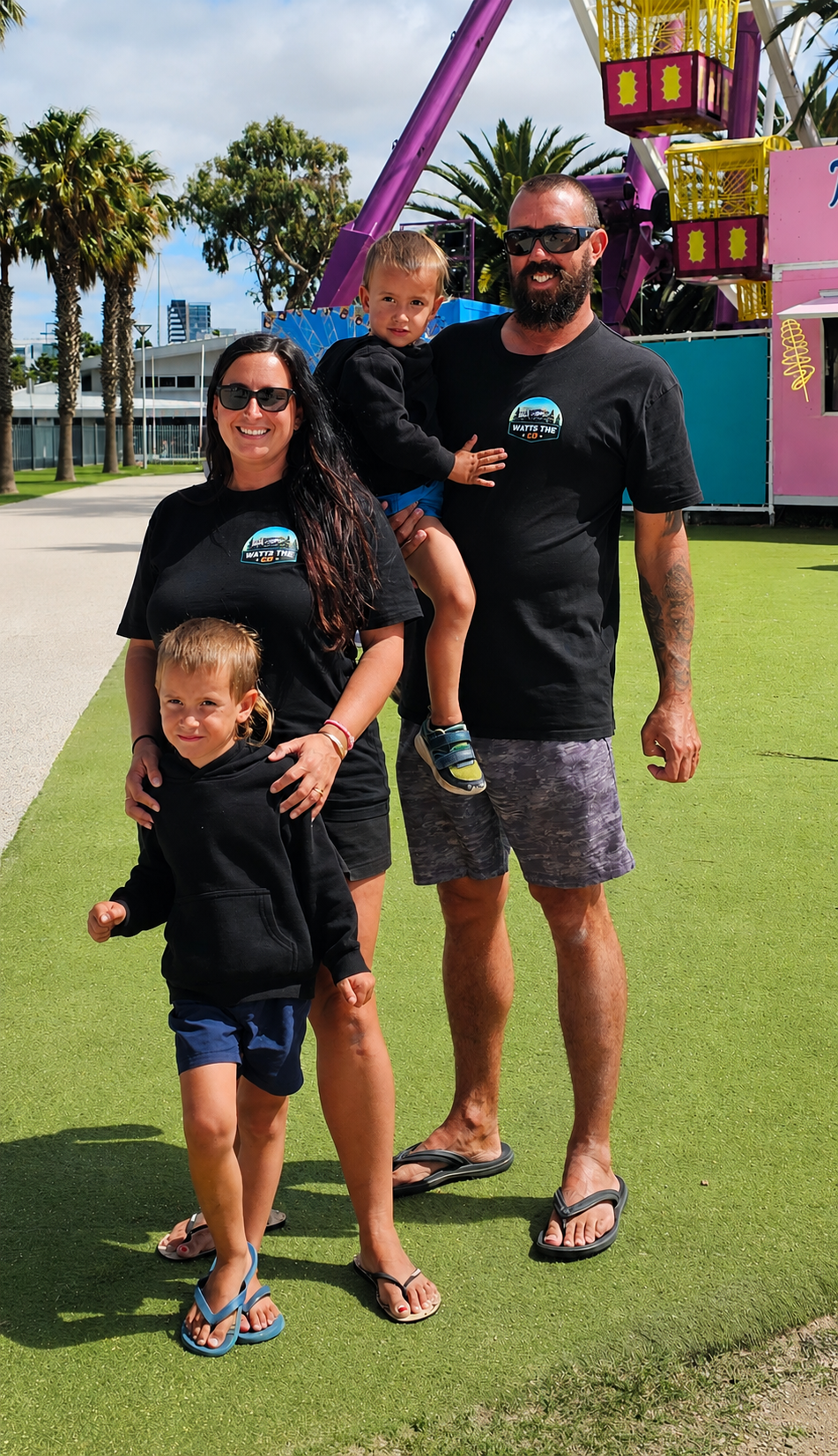 Craig, Karissa and their family travelling and building Content Nexa from the road